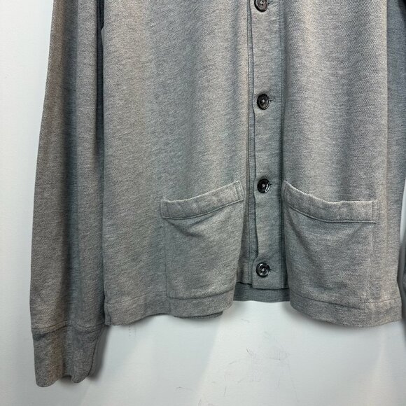 Vintage Polo PRL Ralph Lauren Grey V-Neck Lightweight Cardigan Sweater Large - Picture 5 of 13